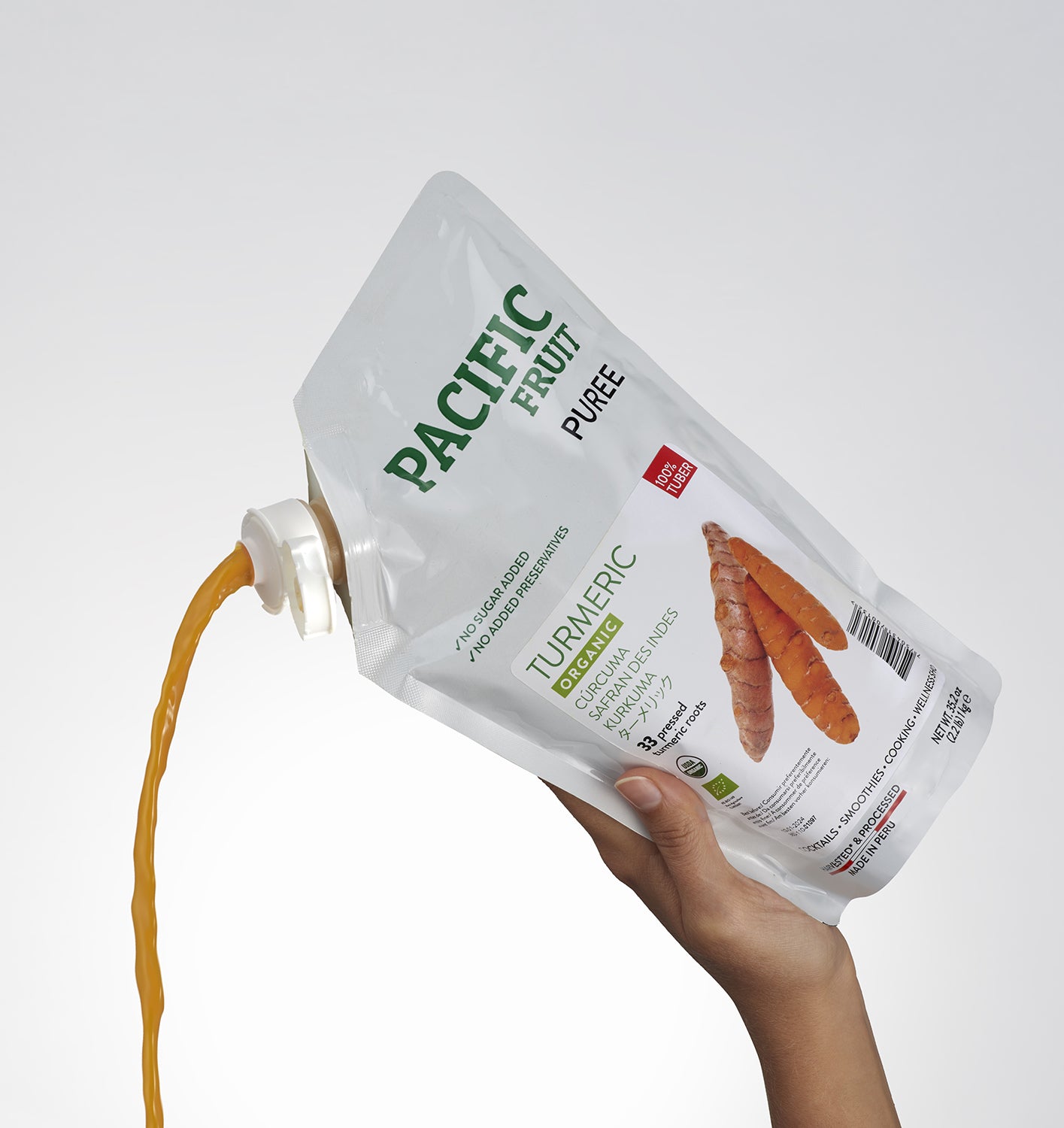 Purés temperatura ambiente sin azúcares añadidos Cúrcuma