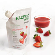 Purés refrigerados sin azúcares añadidos Fresa