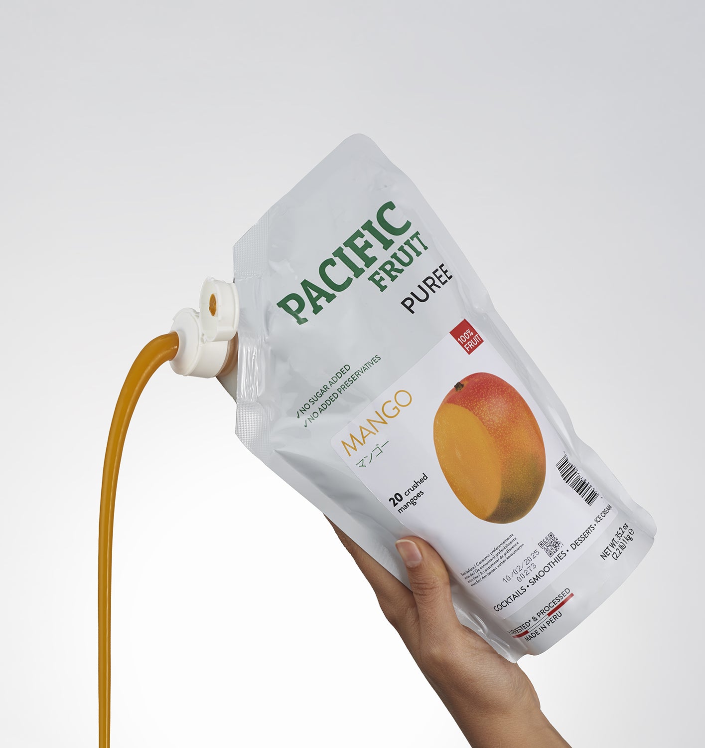 Purés temperatura ambiente sin azúcares añadidos Mango