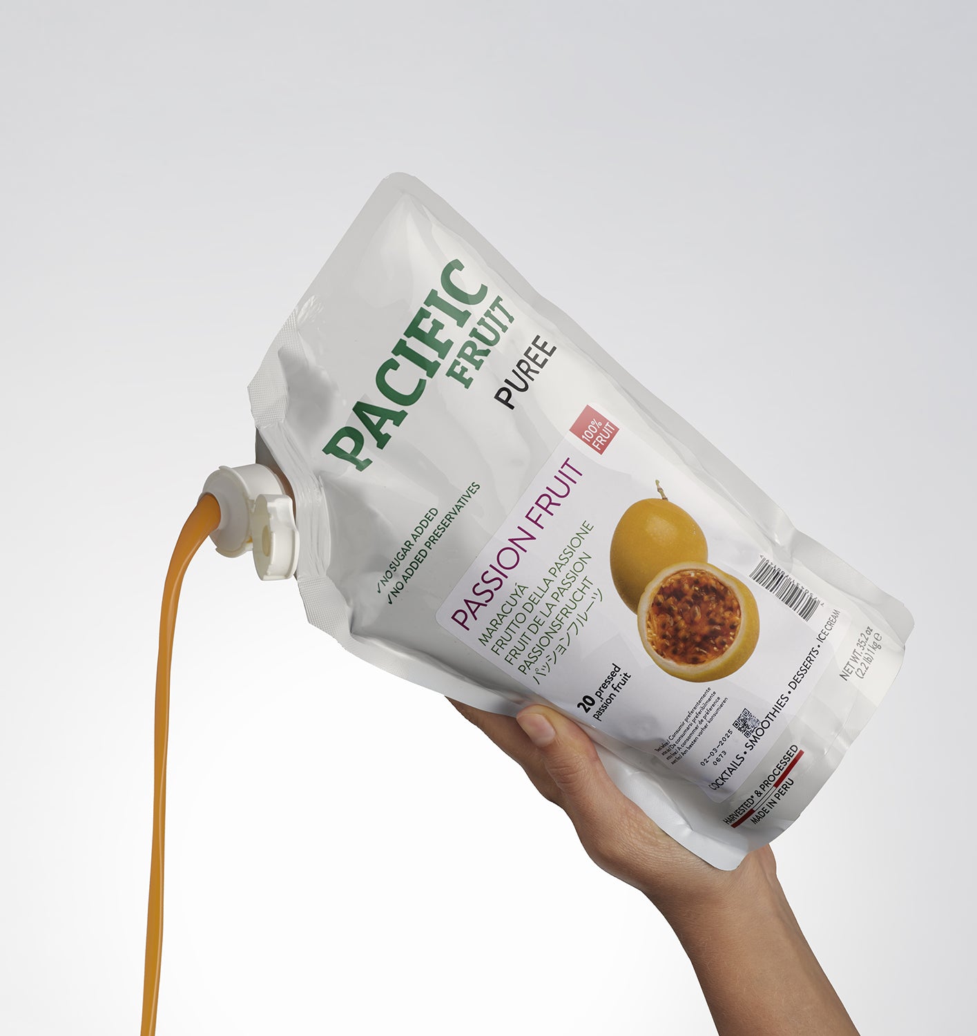 Purés temperatura ambiente sin azúcares añadidos Maracuyá